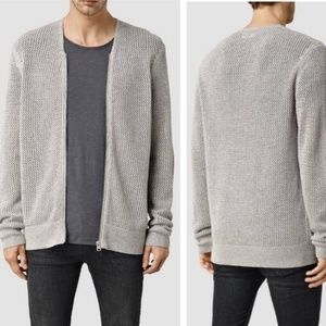 All Saints Metz Knit Zip Cardigan